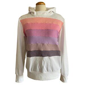Sweet Sorbet Hoodie Upcycled Sweatshirt One of a Kind Clothing MungoCrafts